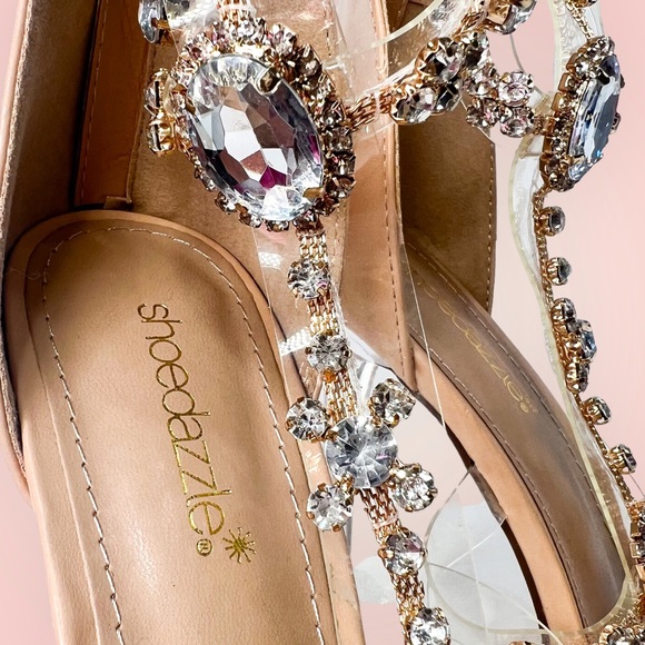 New Christine Quinn x Shoedazzle knee high crystal gladiator sandals (Sz 8.5) - Picture 3 of 11